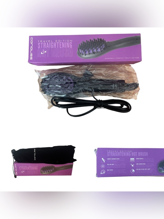 Coroliss Accessories - Coroliss Travel Edition Straightening Hot Brush - Purple